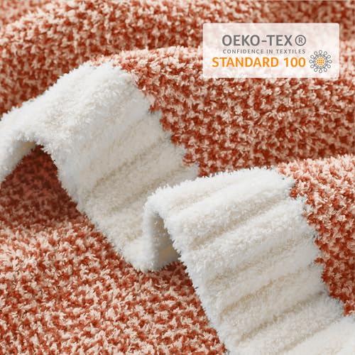 Orange Throw Blanket for Fall (Heather Orange / Throw (50"x60"))