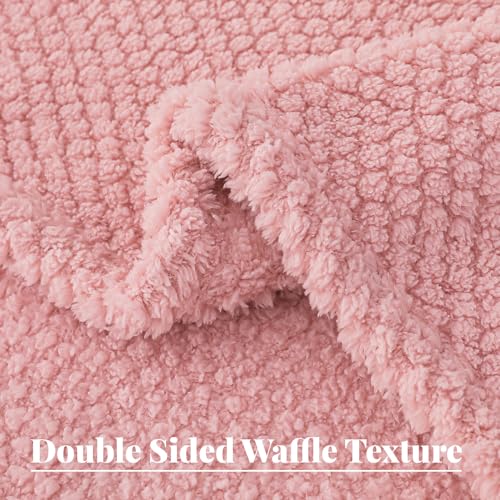 Extra Large Soft Fleece Throw Blanket for Couch (Pink / Throw(50x70 In))