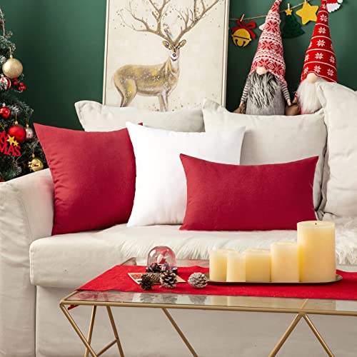 Decorative Outdoor Pillow Covers Waterproof 20x20 White (20" x 20" (Pack of 2) / White)