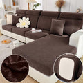 Sofa Covers Couch Covers for Sofa Pet Friendly Couch Cushion Covers Universal Sofa Covers Washable Stretch Slipcovers for Sectional Sofa (Texture Brown / Pillow Cover)