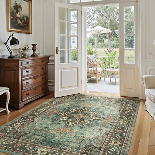 6x9 Green Area Rugs for Bedroom Living Room (Sunflower Green / 6' x 9' (Rectangular))
