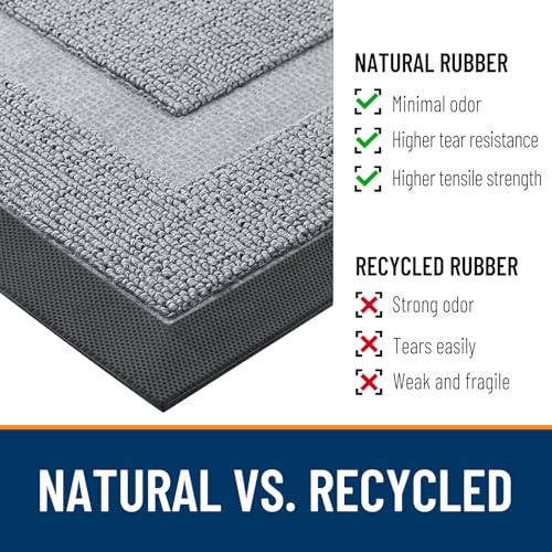 Front Door Mat Outside 71x23 (Silver Gray / 71" x 23")