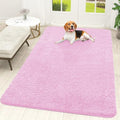 Dog Door Mat for Muddy Paws 70x46 (Pink / 70" X 46")
