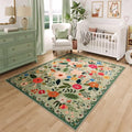 Area Rug 3x5 Washable (Green / 3' x 5' (Rectangular))