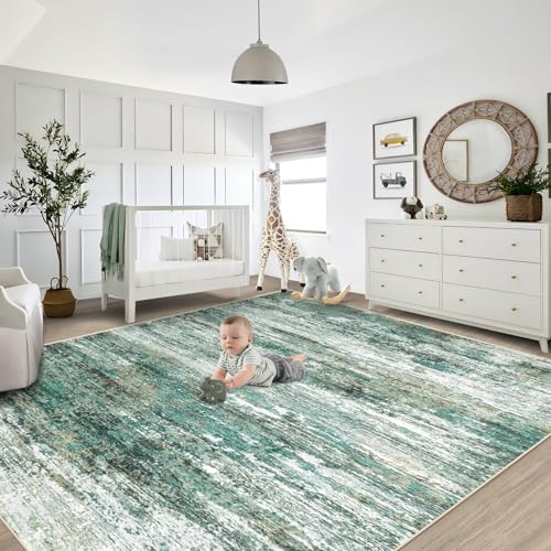 8x10 Area Rugs for Living Room (Green / 8' x 10' (Rectangular))