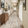 Hallway Runner Rug 3x20 Washable Kitchen Runners 20ft (Brown/Gold / 3' x 20' (Runner))