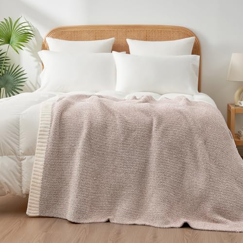 Heather Taupe Throw Blanket for Couch (Heather Taupe / Throw-XL (50"x70"))