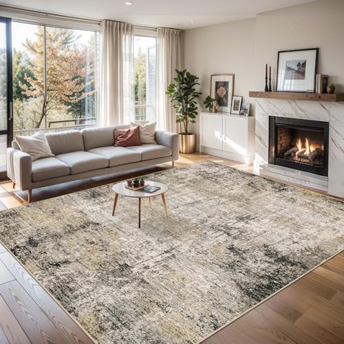 8x10 Area Rug Living Room (Brown Black Grey / 8' x 10' (Rectangular))