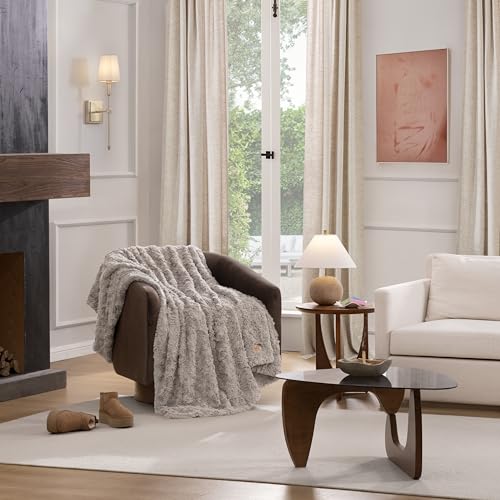 Adalee Throw Blanket for Bed (Brown / Throw)
