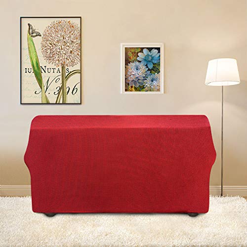 Stretch Loveseat Couch Covers Washable Christmas Red (Medium Loveseat / Christmas Red)