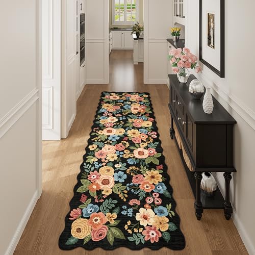 2x10 Runner Rug for Hallway (Black (Big) / 2' x 10' (Rectangular))