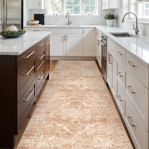 4x10 Washable Hallway Runner Rug (Brick / 4x10)