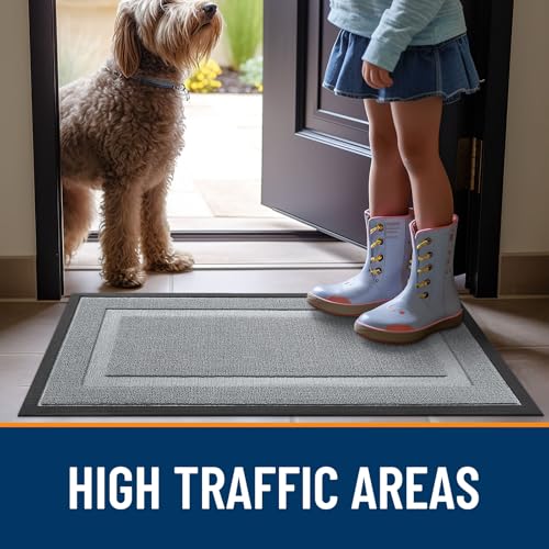 Front Door Mat Outside 47x23 (Ash Gray / 47" x 23")