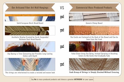 Extra Large Macrame Wall Hanging 59" x 33" (59"L x 33.5"W / Ecru)