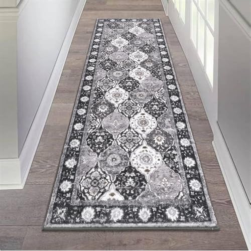 HEBE Hallway Runner Rug 2'x6' (Multi-black / 2' x 6' (Rectangular))
