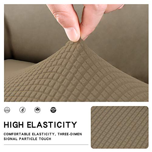 Stretch 1 Piece Oversized Couch Cushion Cover for Sofa (X Large / Tan)