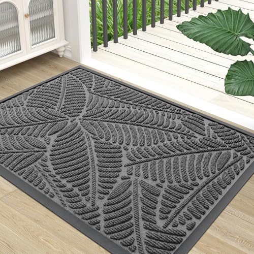 Waterproof Front Doormat (Dark Grey / 71" X 47")