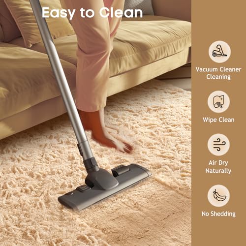 Beige Rugs for Bedroom Living Room (Beige / 4' x 6' (Rectangular))
