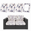 4Pcs Patio Cushion Covers (Vintage Flower / 4PCS)