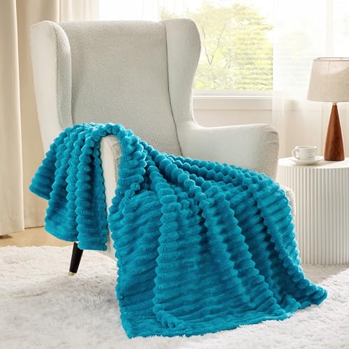 Soft Throw Blanket for Couch Decor Gifts Teal 50"x70" (Teal / Throw XL)
