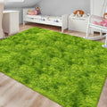 Green Tie Dyed Rug for Living Room 6x9 Fluffy Area Rug Mat Bedside Throw Rug for Bedroom Kids Room Boys Teens Nursery Baby Dorm Office Home Decor Aesthetic Carpets (Tie-dyed Green / 6' x 9' (Rectangular))