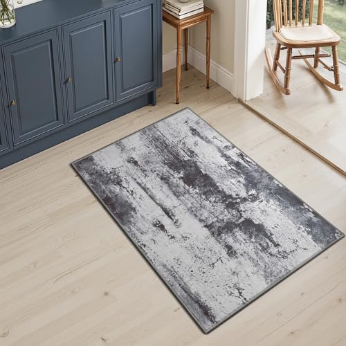 Entryway Rug 2x3 Door Mat for Indoor Entrance (Slate Grey / 2' x 3' (Rectangular))