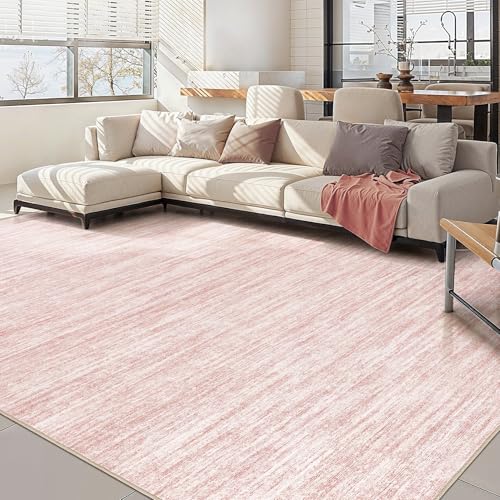 Boho 9x12 Area Rug Living Room Rugs Machine Washable Pink (A-pink / 9' x 12' (Rectangular))