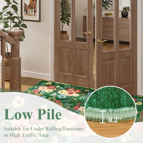 2x3 Rug for Entryway (Dark Green (Big) / 2' x 3' (Rectangular))