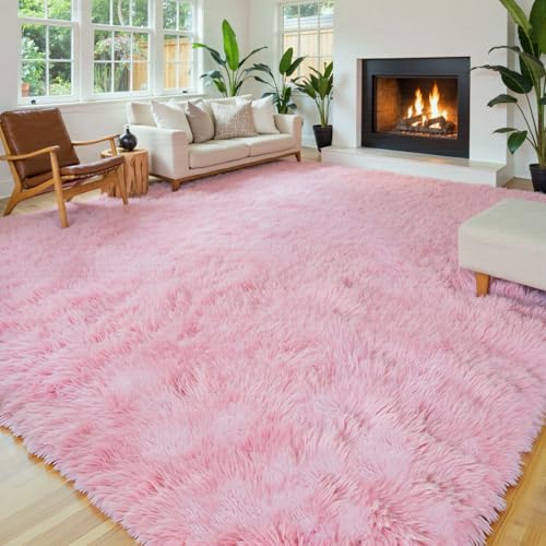 8x10 Area Rugs for Living Room (Pink / 8' x 10' (Rectangular))