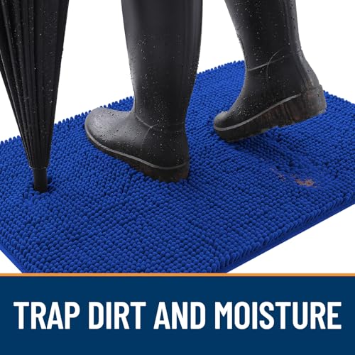 Dog Door Mat for Muddy Paws 54x24 (Royal Blue / 54" X 24")