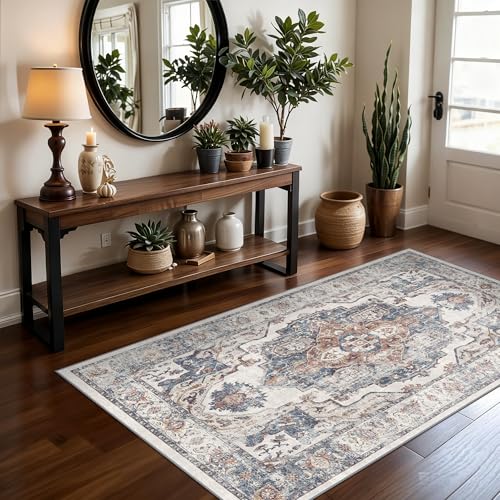 Washable 3x5 Kitchen Area Rugs (3' x 5' (Rectangular) / Brick)