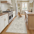 Kitchen Runner 2'6''x8' Soft Rug Runners for Hallways (Beige/Brown / 2'6" x 8' (Runner))