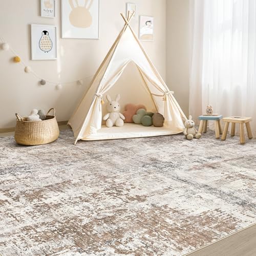 5x8 Area Rug Living Room Rugs (Brown/Grey/Red / 5' x 8' (Rectangular))