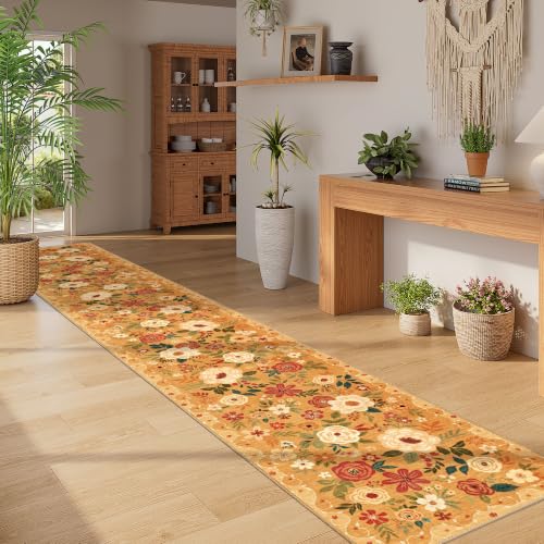 2x12 Washable Runner Rug (Orange / 2' x 12' (Rectangular))