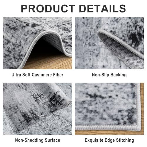 8x10 Area Rug Living Room (Black / 8' x 10' (Rectangular))