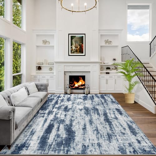 6x9 Area Rugs for Living Room (Blue Grey / 6' x 9' (Rectangular))