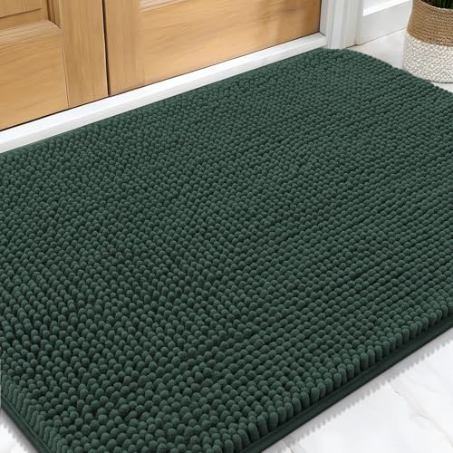 Dog Door Mat for Muddy Paws 34x21 (Blackish Green / 34" X 21")