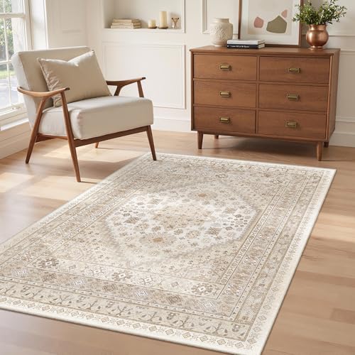 4x6 Area Rug for Entryway (Cream/Beige / 4' x 6' (Rectangular))