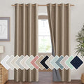 Burlap Vintage Open Linen Weave Flax Thermal Curtains (52"W x 90"L (Pack of 2) / Burlap)