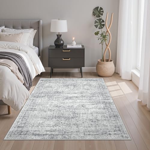 3x5 Rugs Non Slip (Grey / 3' x 5' (Rectangular))