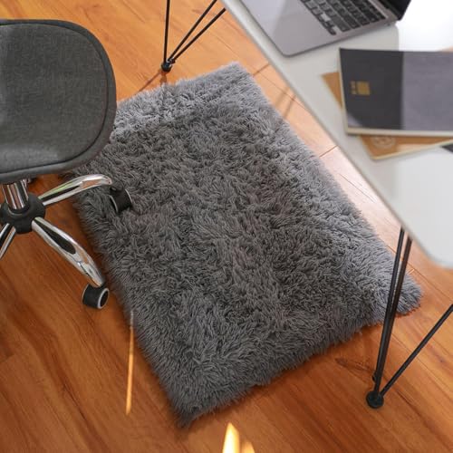 2x4 Small Rug Upgrade Non Slip Throw Bedside Area Rugs (1- Grey / 2' x 4' (Rectangular))