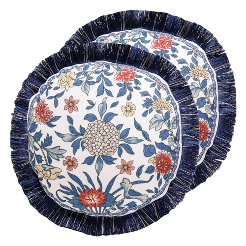 Vintage Linen Throw Pillow Cover (16" x 16" (Pack of 2) / Ivar a)