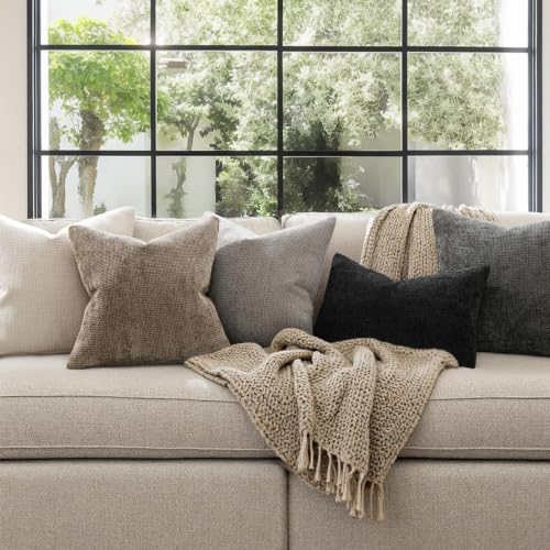Decorative Light Gray Euro Sham Pillow Covers 24x24 Inch 2 Pack (24" x 24" (Pack of 2) / Light Gray)