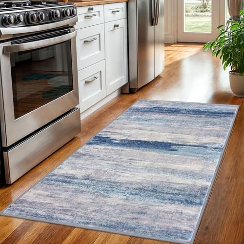 3x5 Rug Modern Ombre Living Room Area Rug (Blue/Grey/Beige / 3' x 5' (Rectangular))