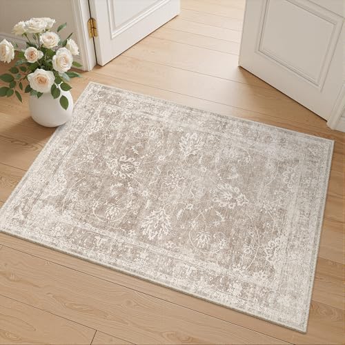 2x3 Washable Rugs for Entryway (Brown/Sand / 2' x 3' (Rectangular))