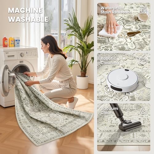 6x9 Area Rugs for Living Room (Beige / 6' x 9' (Rectangular))