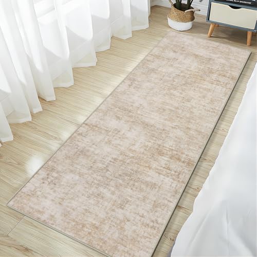 2'6''x8' Runner Rugs Washable Rug (Beige / 2'6" x 8' (Runner))