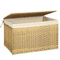 Woven Storage Basket with Lid (160 L / Natural)