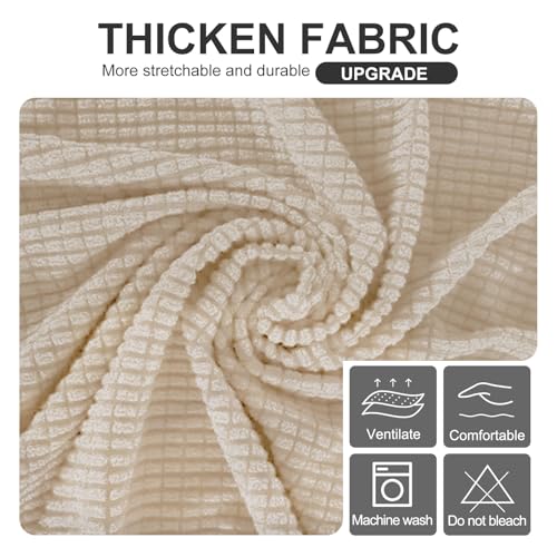 Stretch Futon Cover Armless Bed Slipcover (Beige / Futon)