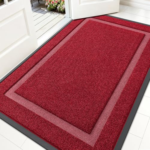 Front Door Mat Outside 59x34 (Wine Red / 59" x 34")